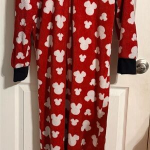 Disney Red and White Mickey Mouse Pajama Onesie
